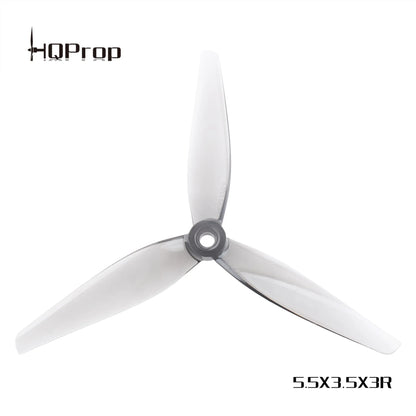 HQProp 5.5X3.5X3 V2 Grey Propeller 3 Blade (2CW, 2CCW)
