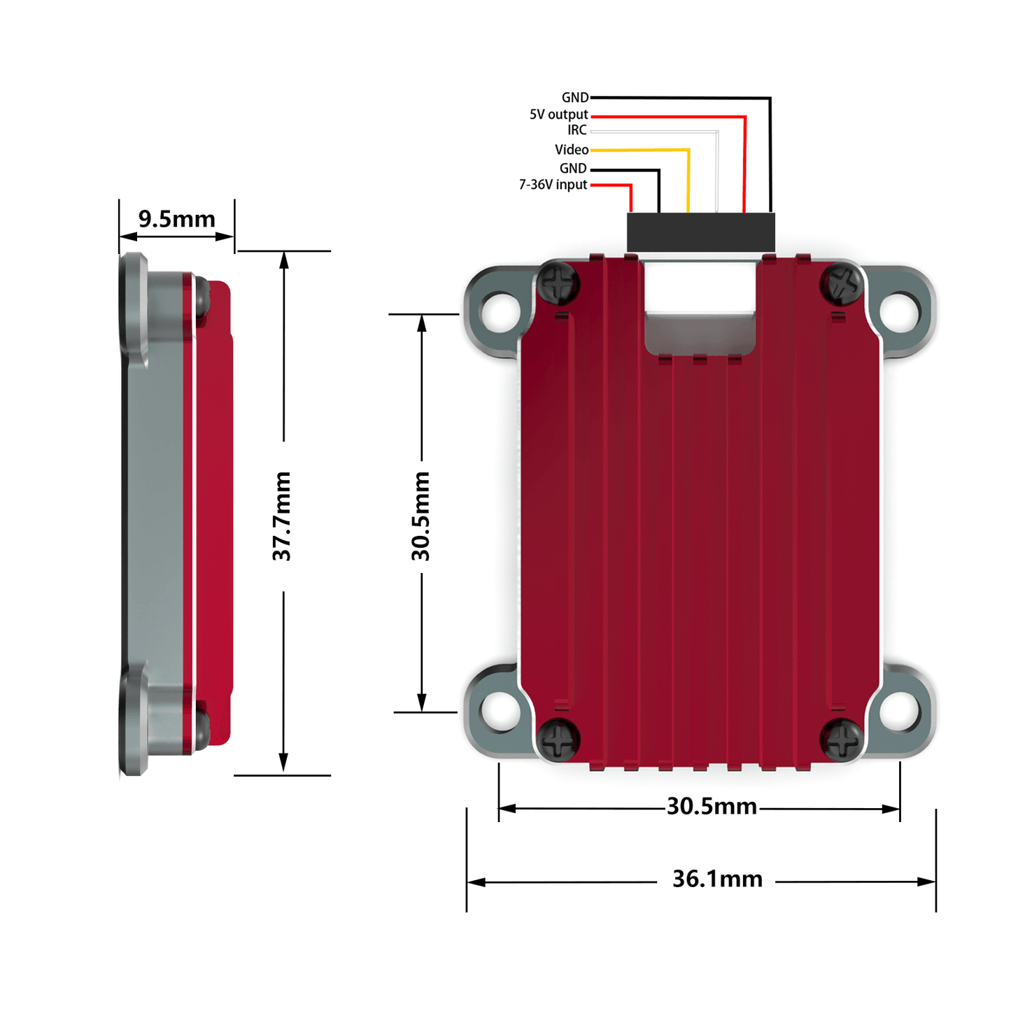 Rush Tank 1600mW Long Range 5.8GHz VTX 2-8S FPV Video Transmitter