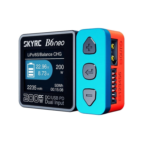 SkyRC B6 Neo 200W DC / 80W USB-C PD Portable Smart Battery Charger (1-6S)