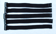 Black Elastic Hook&Loop Strap Pack