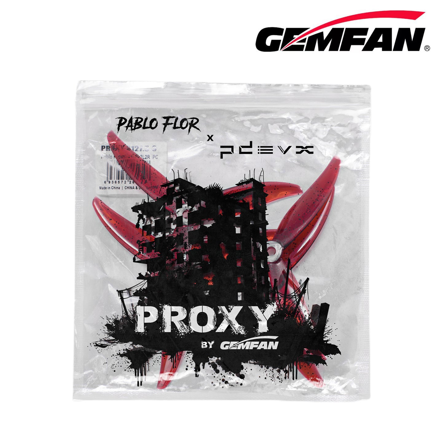 Gemfan Proxy 5127.5 Freestyle Propellers - Curved Anti-Bending 5.1-inch 3-Blade