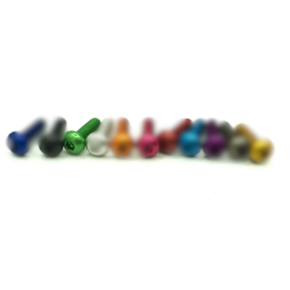 10pc M3x20 Allen Key Button Head Pack Coloured Aluminum 7075