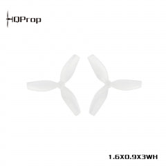 HQProp 1.6X0.9X3 40mm white ultralight whoop propellers