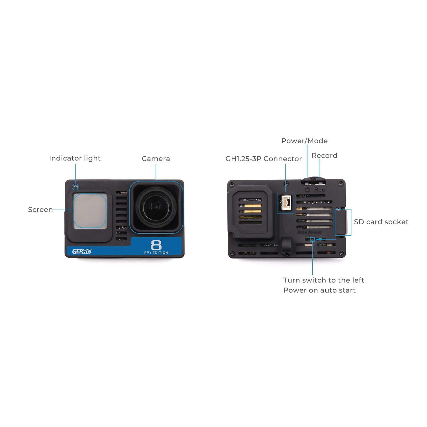 Naked GoPro Hero 8 Full Camera