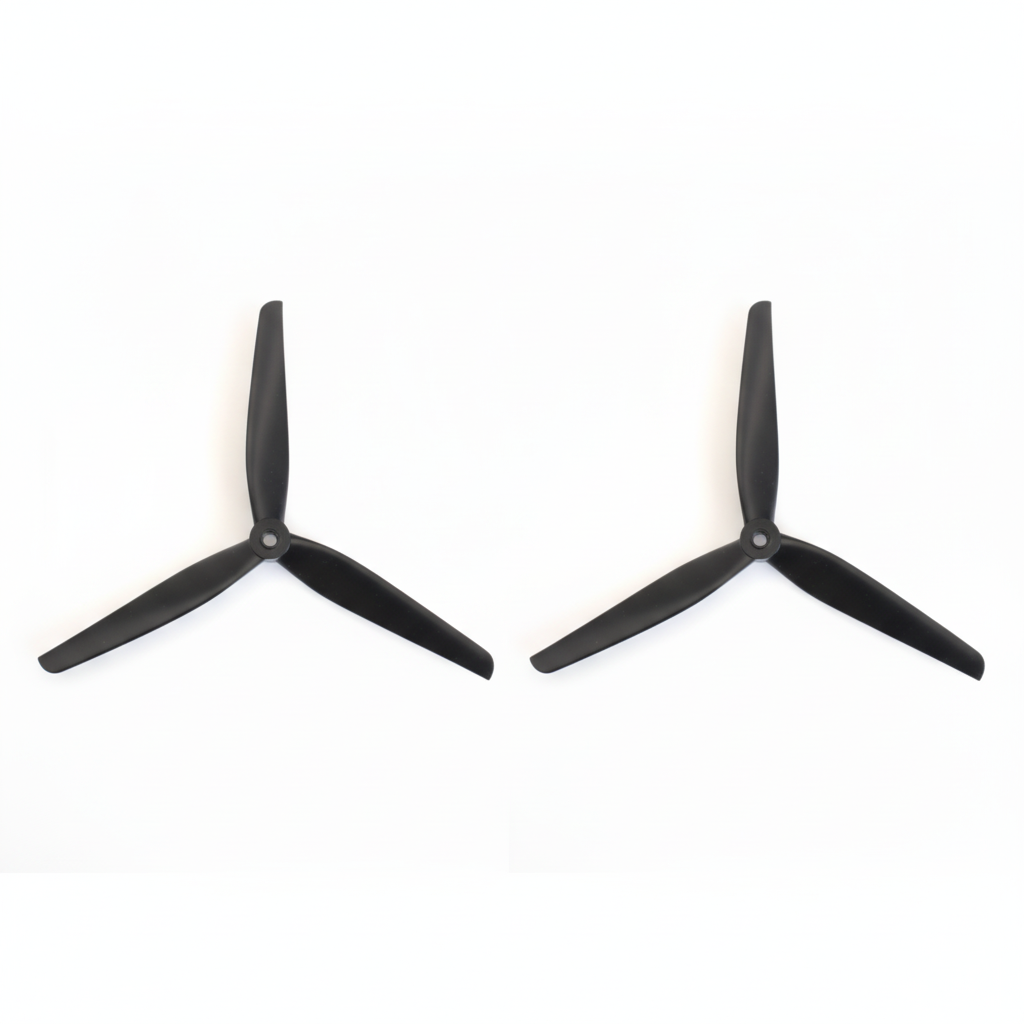 HQProp 8x4x3 MacroQuad Tri-Blade Props - Glass Fiber Reinforced Nylon (1CW+1CCW)