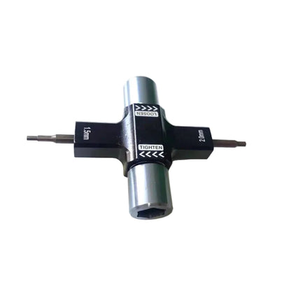 M5 One-Way Bearing Prop Wrench & 1.5mm/2.0mm Hex Multi-Tool