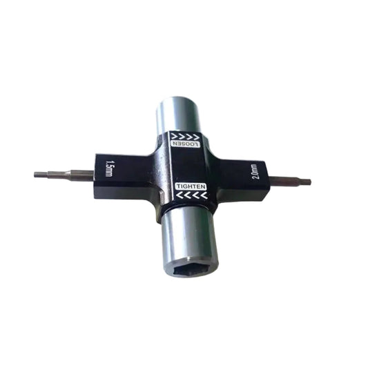 M5 One-Way Bearing Prop Wrench & 1.5mm/2.0mm Hex Multi-Tool