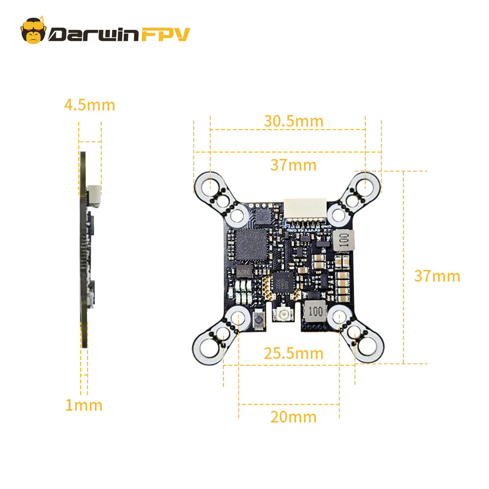 DarwinFPV 5.8Ghz 25-200mW VTX for Baby Ape