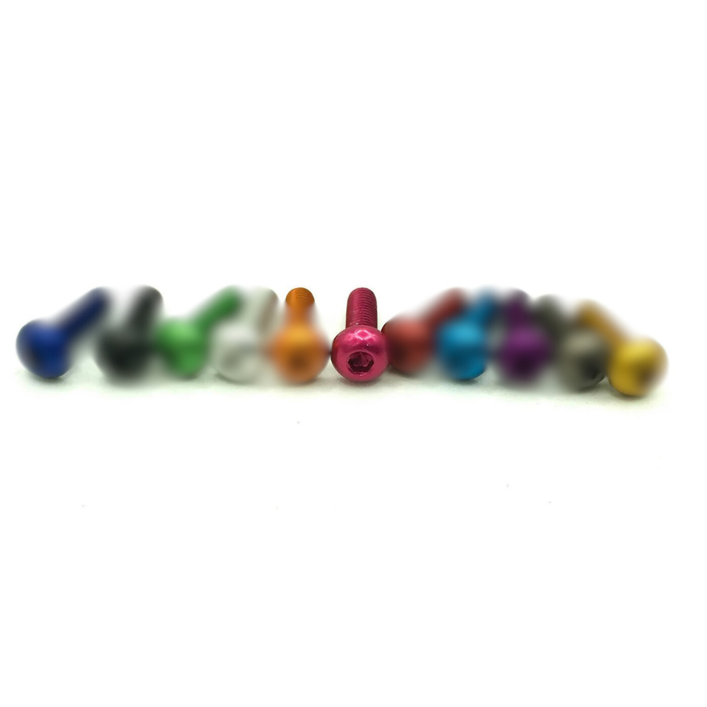 10pc M3x8 Allen Key Button Head Pack Coloured Aluminum 7075