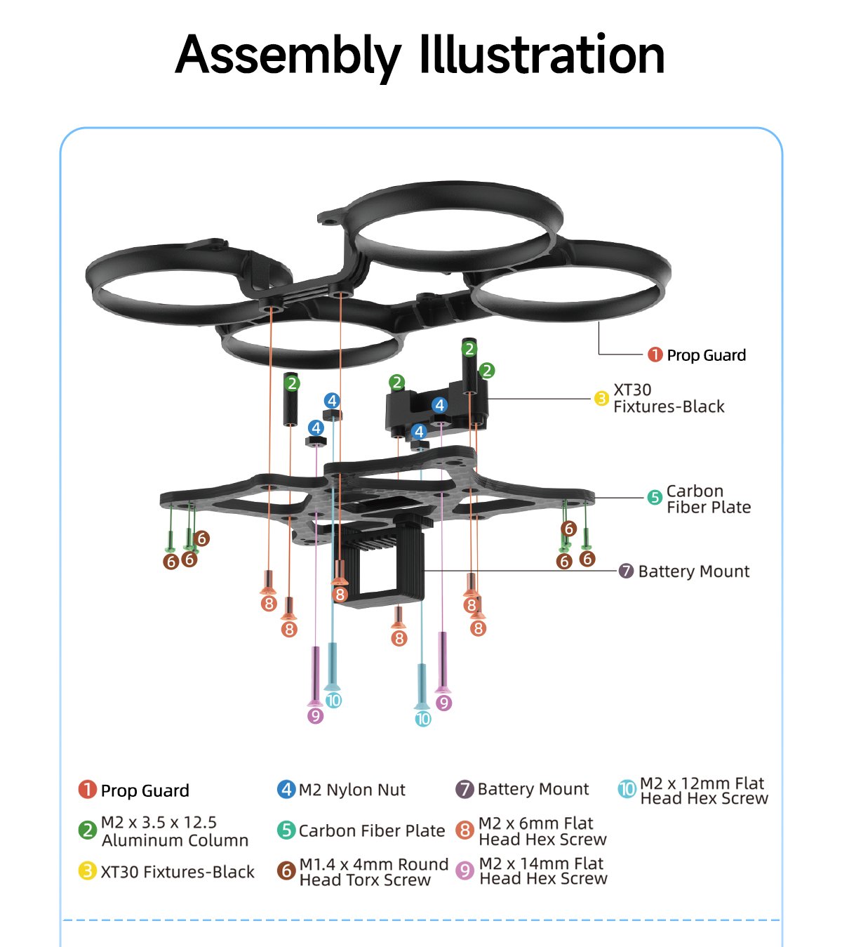GEPRC GEP-DS16 (Darkstar 16) 1.6-inch CineWhoop Frame for DJI O4 Air Unit