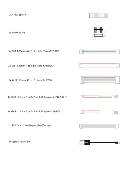 Pixhawk 6C cable set