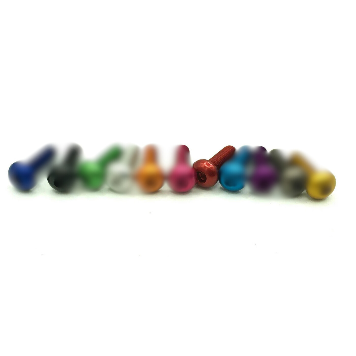 10pc M3x12 Allen Key Button Head Pack Coloured Aluminum 7075