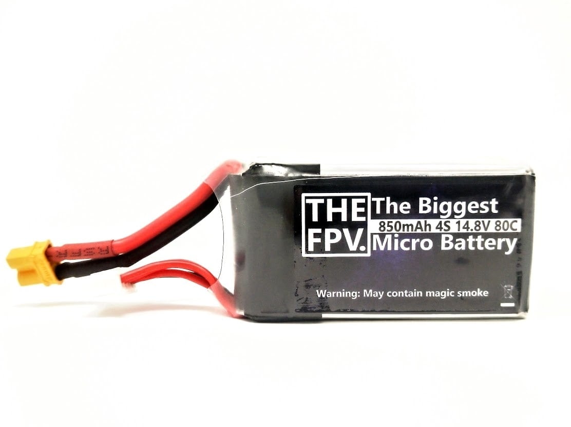 TheFPV 850mAh 4S 80C 14.8V Micro Battery XT30