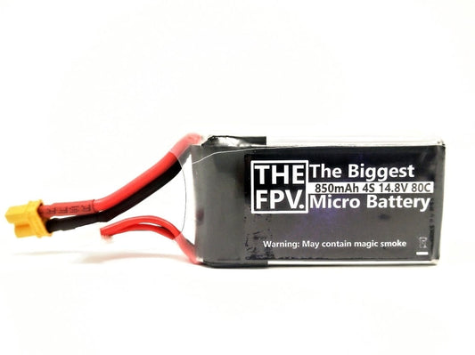 TheFPV 850mAh 4S 80C 14.8V Micro Battery XT30