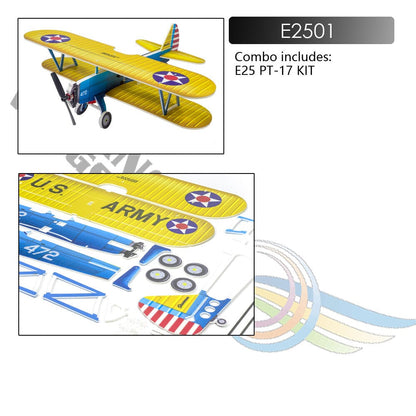 Dancing Wings E25 450mm PT-17 R/C Aircraft Kit