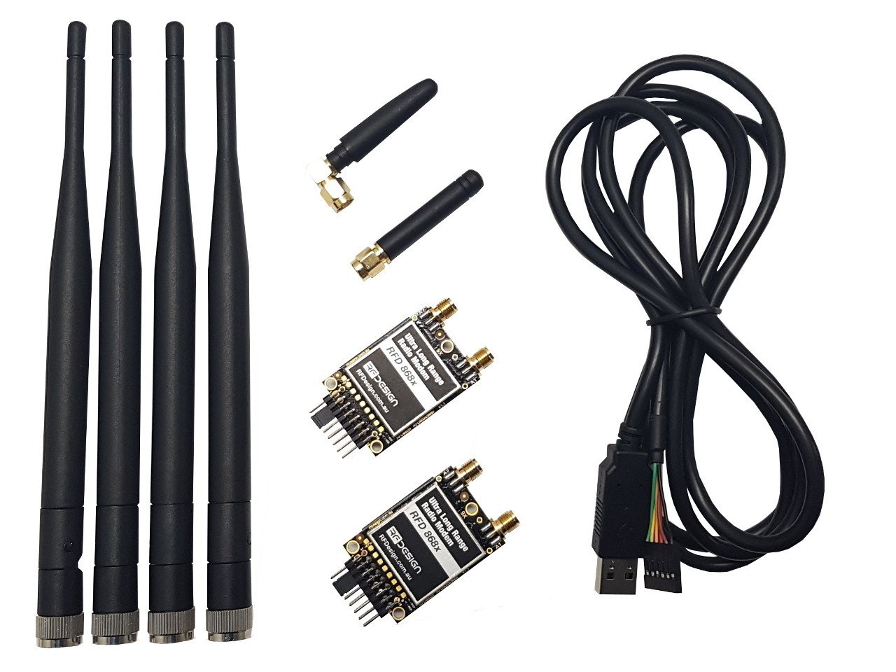 RF Design RFD 868x-EU Long Range Telemetry Modem Bundle