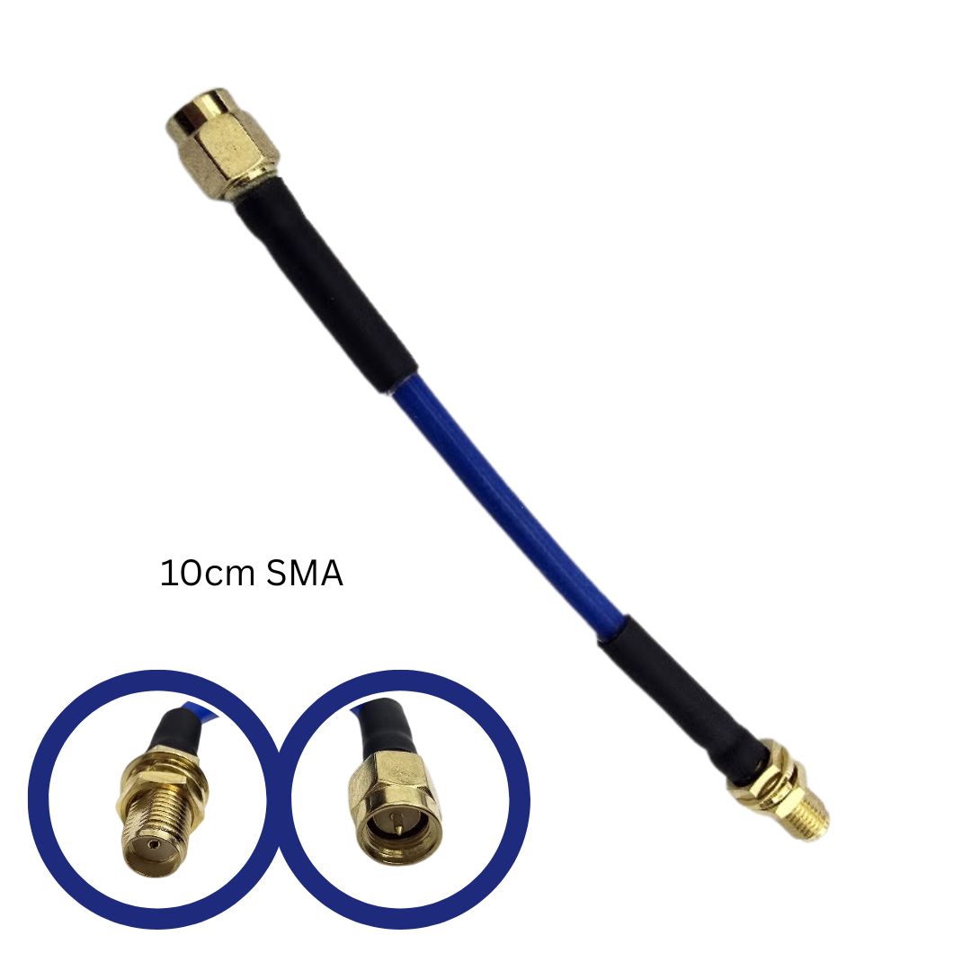 10cm SMA connector cable on a white background