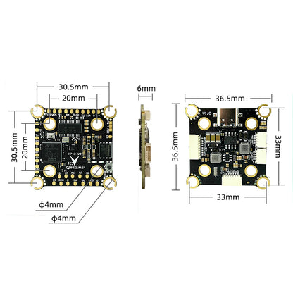 SEQURE H743 V2 Flight Controller: ICM42688P FC 4-8S Dual BEC