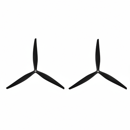 HQProp 17x8x3 Tri-Blade 17-Inch High-Efficiency Propeller Pair - Glass Fiber Reinforced Nylon