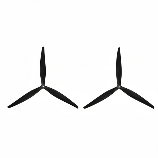 HQProp 17x8x3 Tri-Blade 17-Inch High-Efficiency Propeller Pair - Glass Fiber Reinforced Nylon