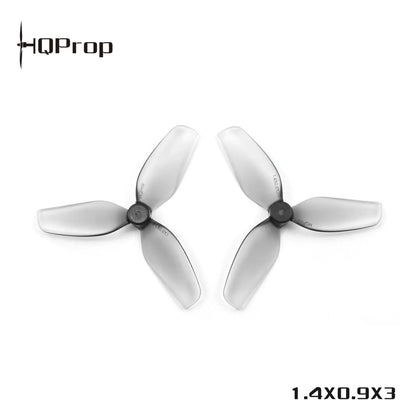 HQProp 35mm Ultralight 3-Blade Whoop Props - 1mm Shaft (Grey)