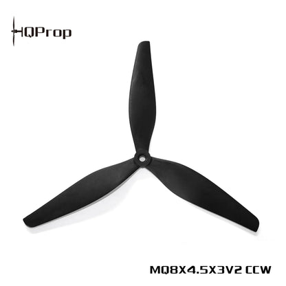 HQProp MacroQuad 8x4.5x3 V2 - 8-Inch Glass Fiber Reinforced Tri-Blade Propellers (2CW+2CCW)