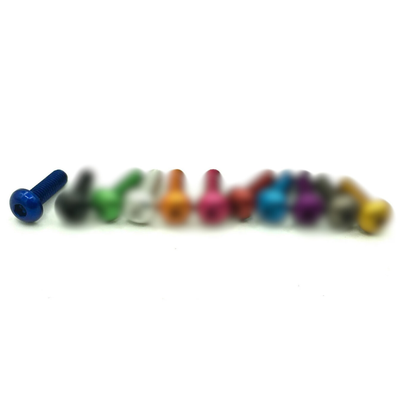 10pc M3x8 Allen Key Button Head Pack Coloured Aluminum 7075