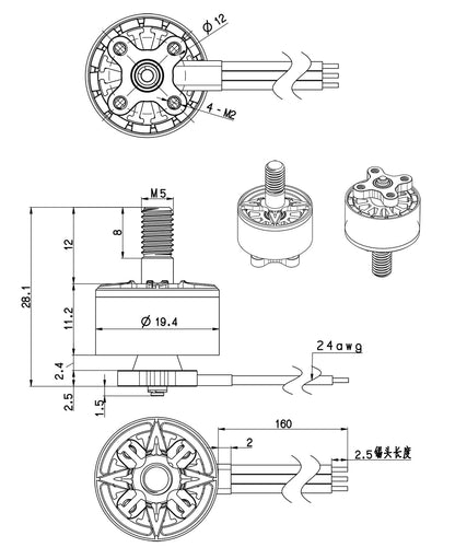 BrotherHobby VY 1507 Motor (3100Kv, 4150Kv) 3-6S