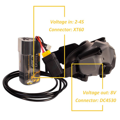 Auline 21700 4800MAH 3S1P Li-Ion Battery 11.1V XT60 - LED & Buzzer