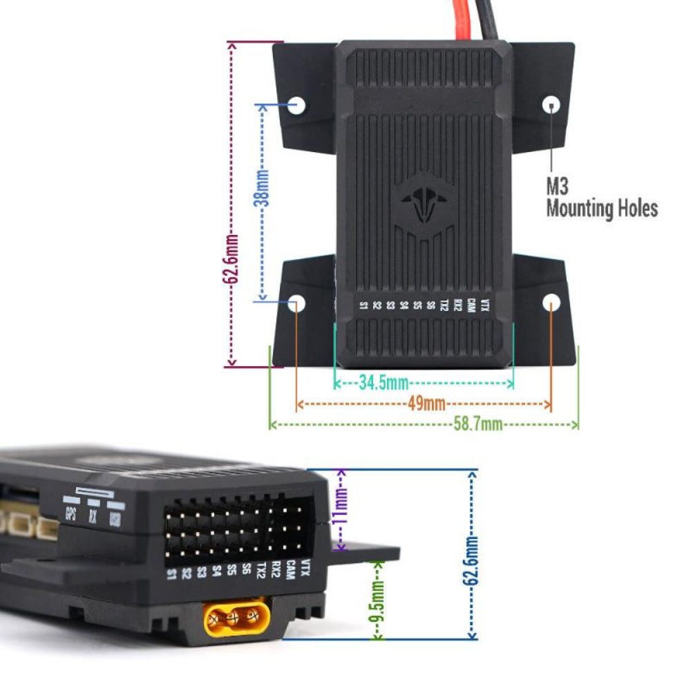 TBS Lucid Wing AIO: 2-6S 50A - Compact Flight Controller