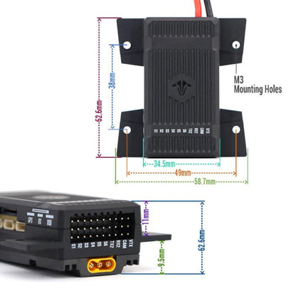 TBS Lucid Wing AIO: 2-6S 50A - Compact Flight Controller