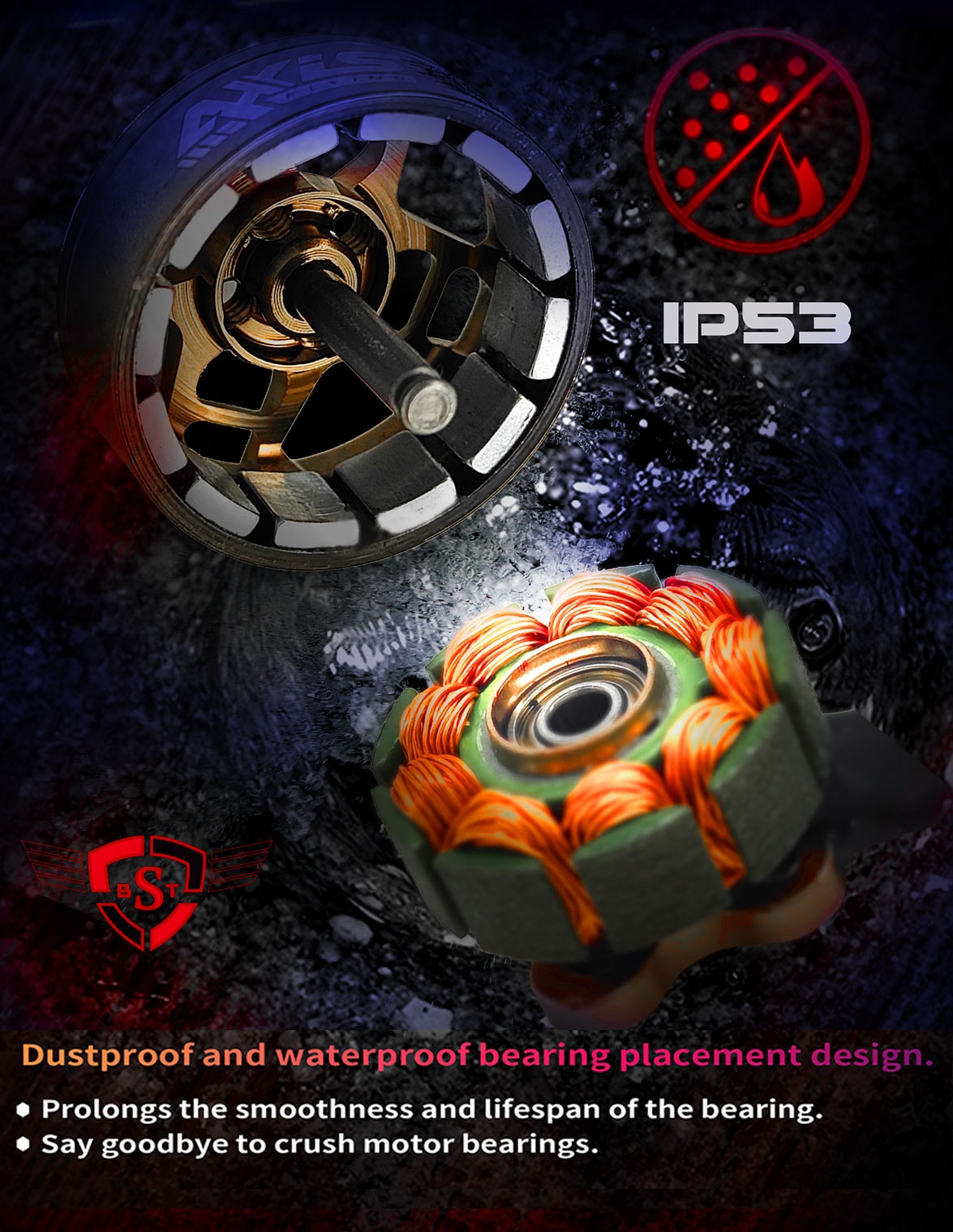 Axis AF144 1404 Brushless FPV Motor (4510kV)