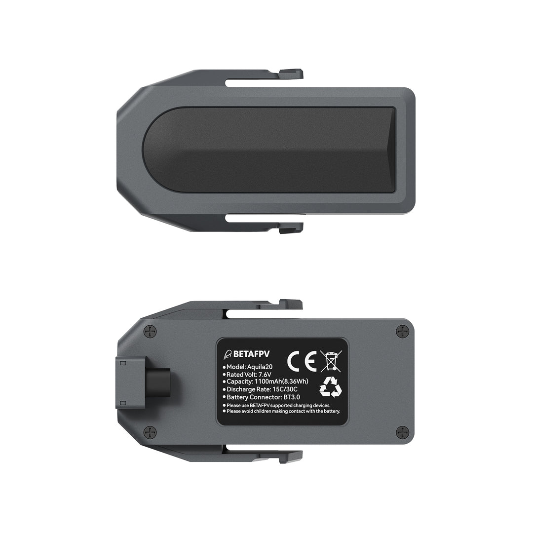 BetaFPV Aquila20 Smart 2S LiHV Battery Pack (2PCS) - 1100mAh BT3.0