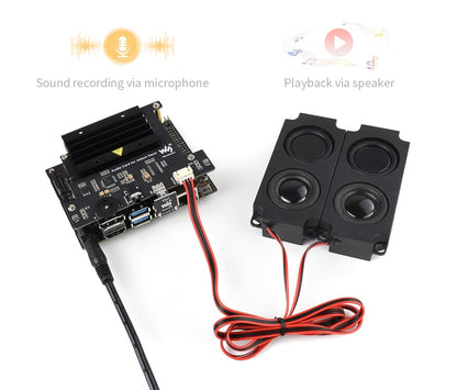 USB Audio Codec for Jetson Nano, USB Sound Card, Driver-Free, Plug And Play