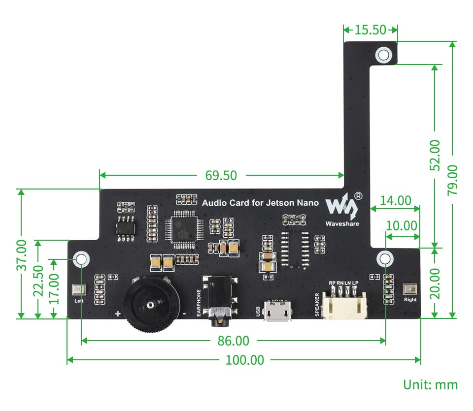 USB Audio Codec for Jetson Nano, USB Sound Card, Driver-Free, Plug And Play