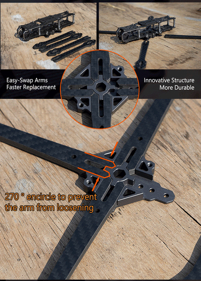 Axis Manta 5 TrueX Freestlye Quadcopter Frame