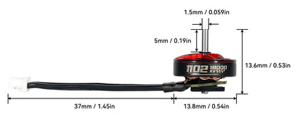 BetaFPV 1102 V2 18000kV Brushless Motors (Pack of 4) 2022 Version