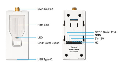 BetaFPV ELRS Nano TX Module (2.4Ghz / 868Mhz)