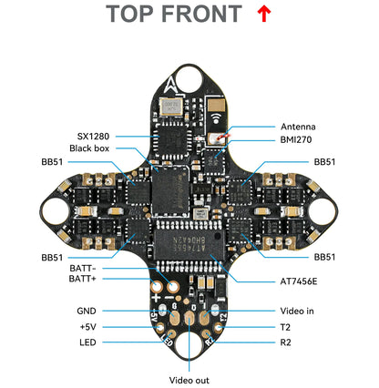 BetaFPV F4 1S 5A AIO Brushless Flight Controller V3 (ELRS 2.4G)