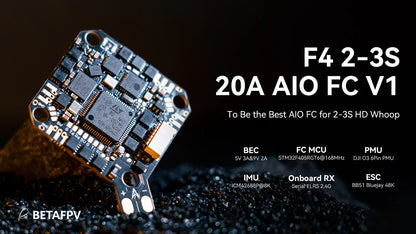 BetaFPV F4 2-3S 20A AIO Flight Controller