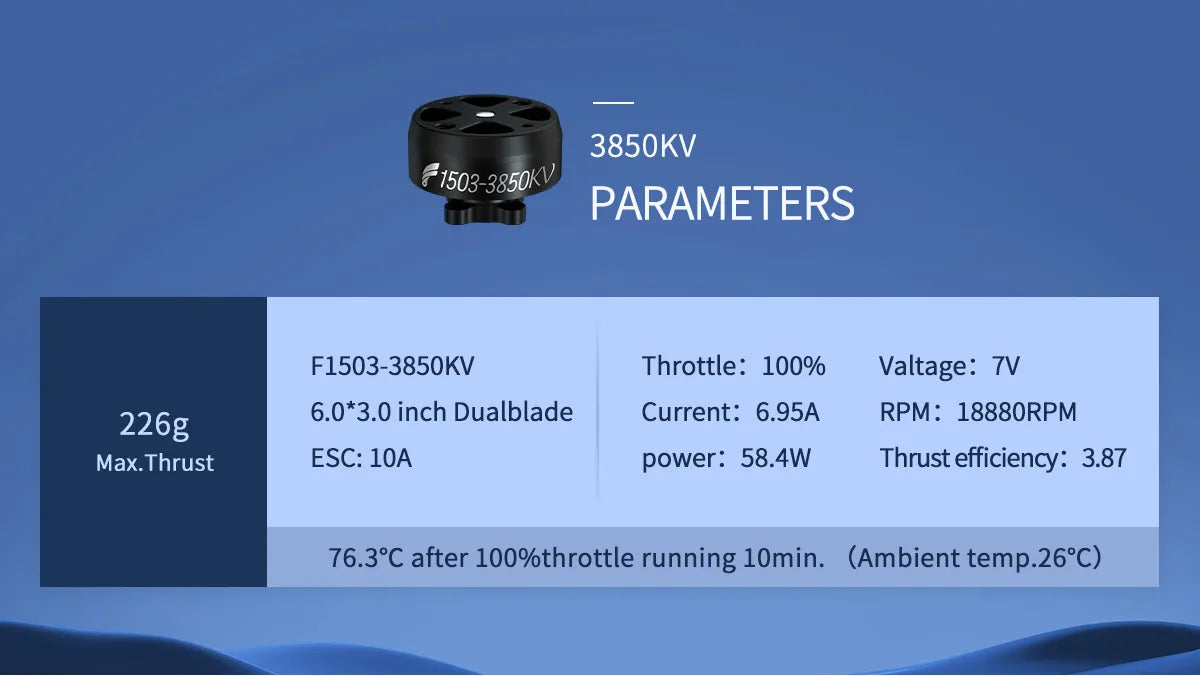 BrotherHobby F1503 3850kV Motor w/ Folding Propeller