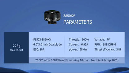 BrotherHobby F1503 3850kV Motor w/ Folding Propeller