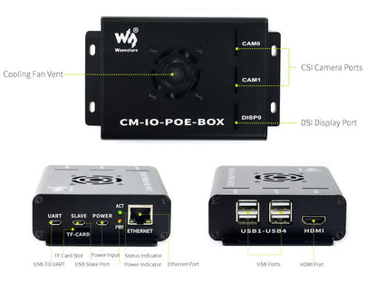 Raspberry Pi Compute POE Mini Computer (CM-IO-POE-BOX-UK)