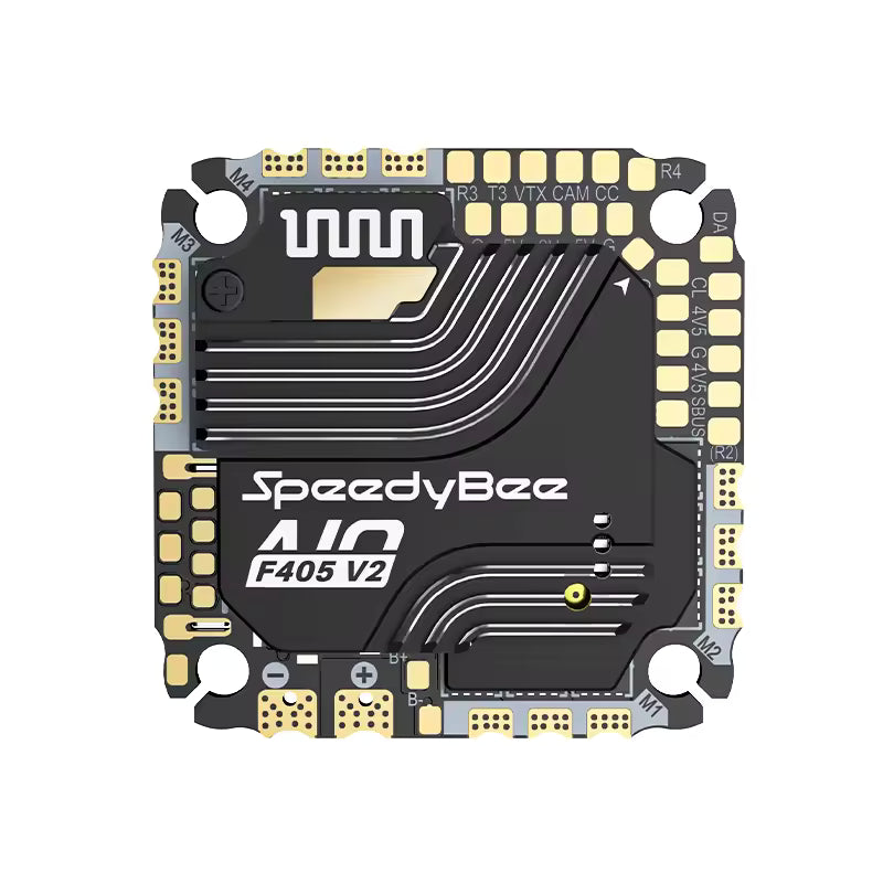 Contrôleur de vol SpeedyBee F405 AIO V2 35-40A double BEC ICM42688 et ESC Bluejay