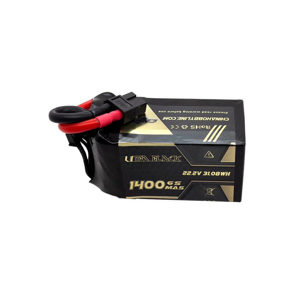 CNHL Ultra Black 1400mAh 22.2V 6S 150C Lipo Battery XT60