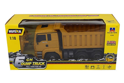 Huina 2.4G 6Ch R/C Dump Truck 1:18 RTR