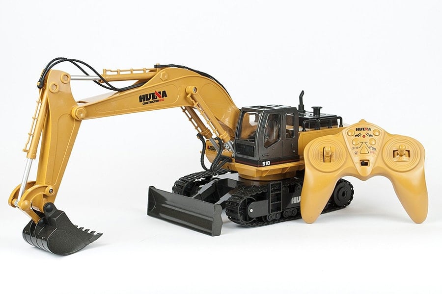 Huina 2.4G 11Ch R/C Excavator 1:16 RTR w/ Die Cast Bucket