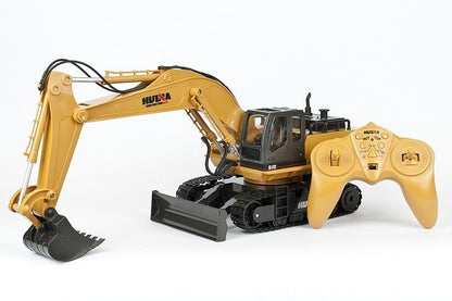 Huina 2.4G 11Ch R/C Excavator 1:16 RTR w/ Die Cast Bucket
