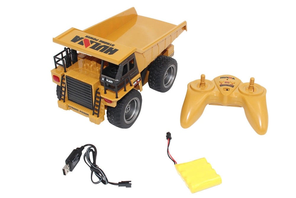 Huina 2.4G 6Ch R/C Dump Truck w/ Die Cast Cab 1:18 RTR
