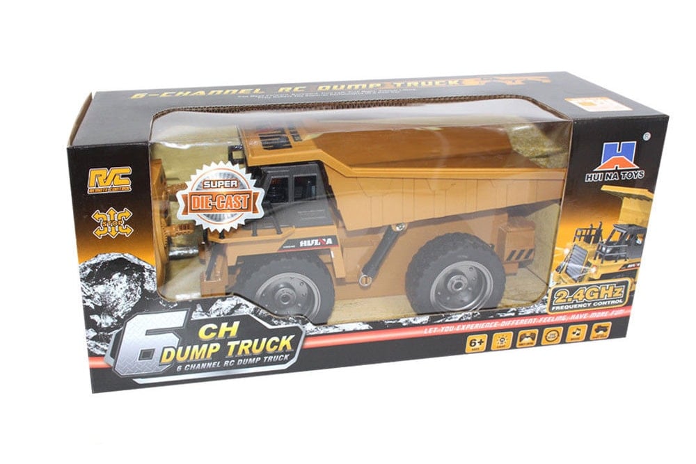 Huina 2.4G 6Ch R/C Dump Truck w/ Die Cast Cab 1:18 RTR